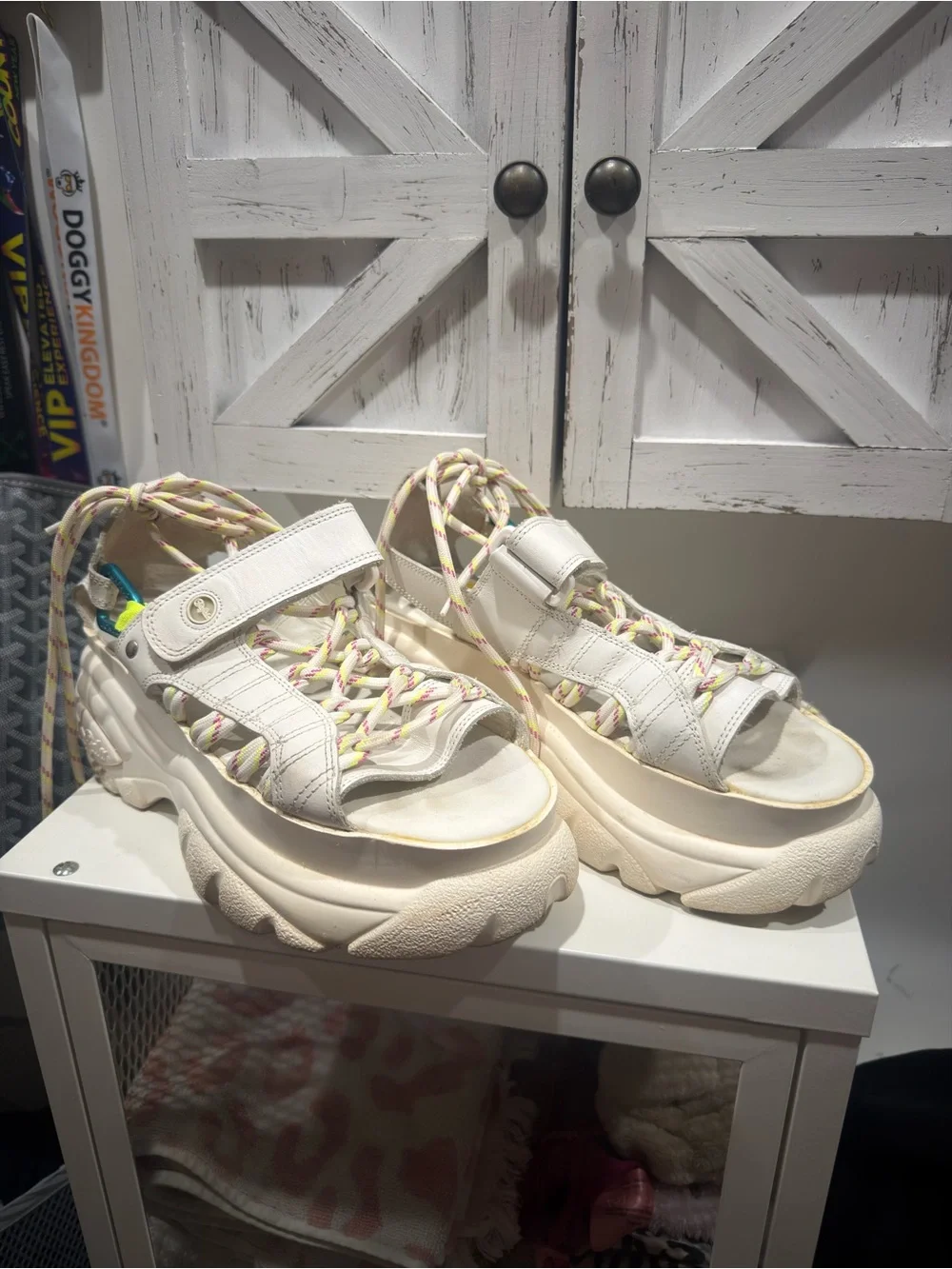 Buffalo London platform hiking sandals